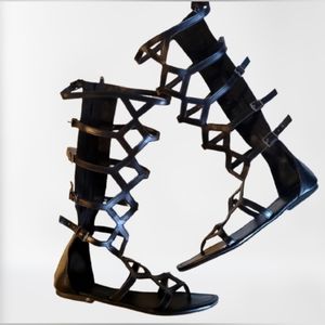 CityClassified Knee-High Gladiator Sandals